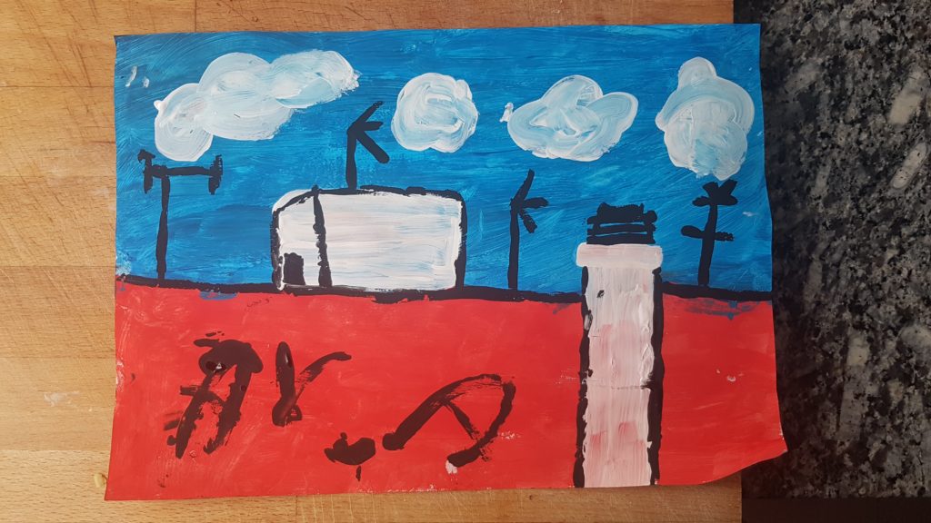 pintura niños