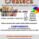 cursos de pintura, cerámica, fotografía para niños y adultos