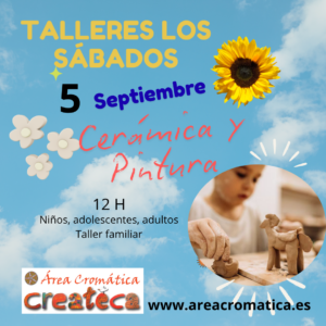 Taller de cerámica y pintura para niños y adolescentes