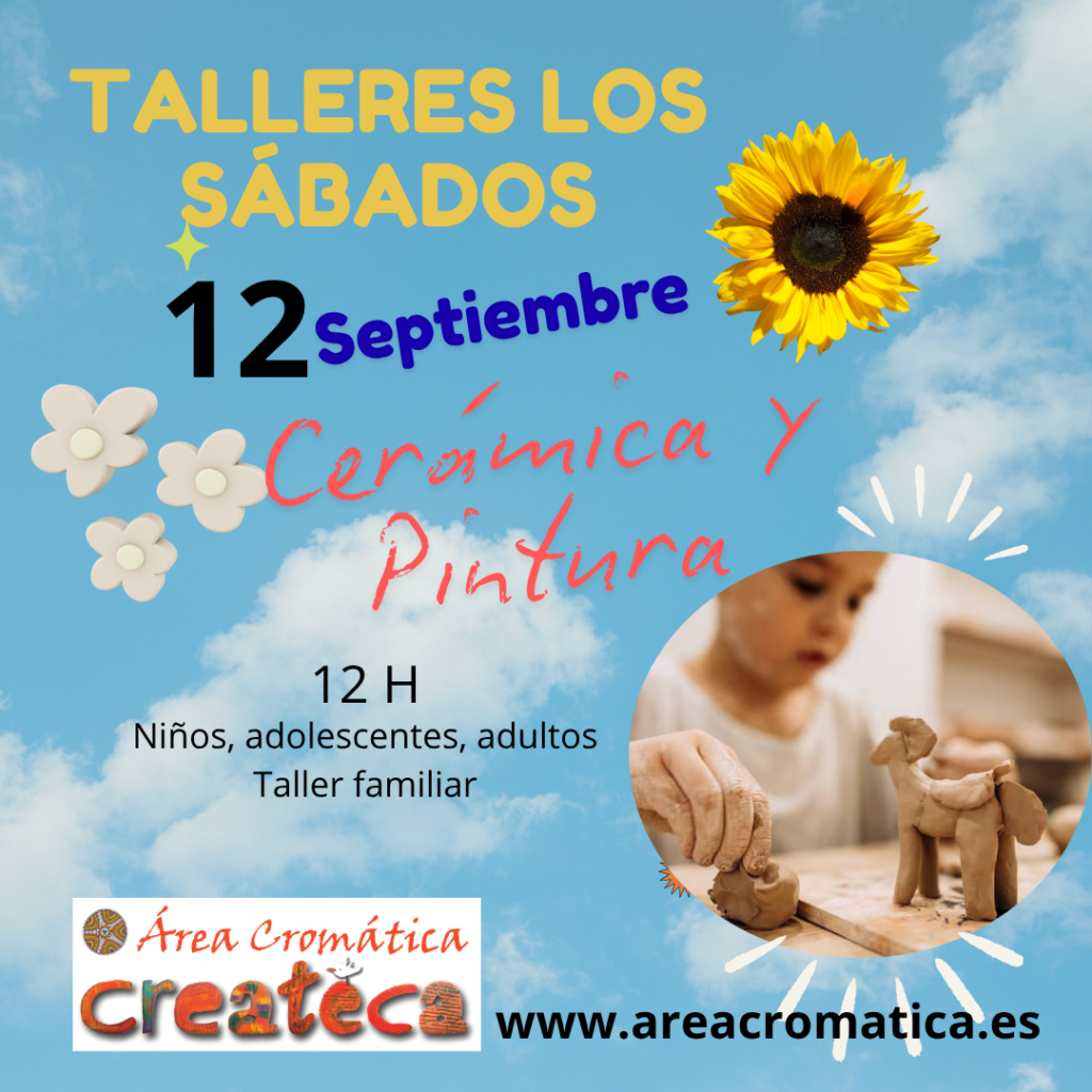 Taller de cerámica y pintura para niños, adolescentes y adultos. Taller familiar