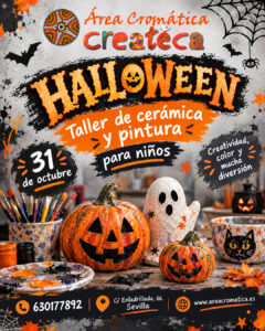 Taller de cerámica y pintura de halloween
